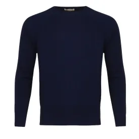 Men's Cashmere Crew Neck in Navy