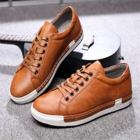 Men's Casual Baroque PU Leather Sports Footwear