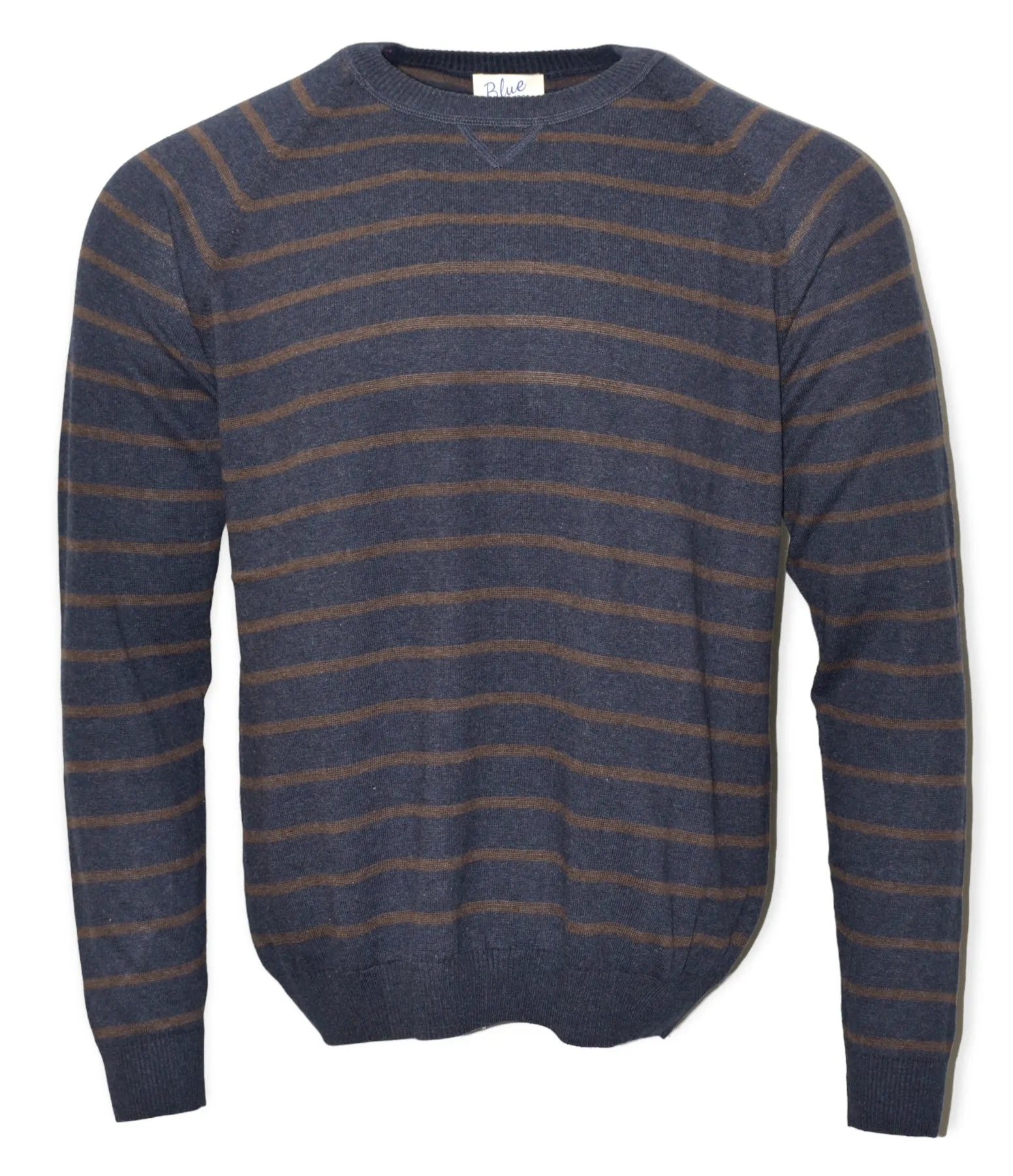 Men's Pima Cotton Striped Crewneck