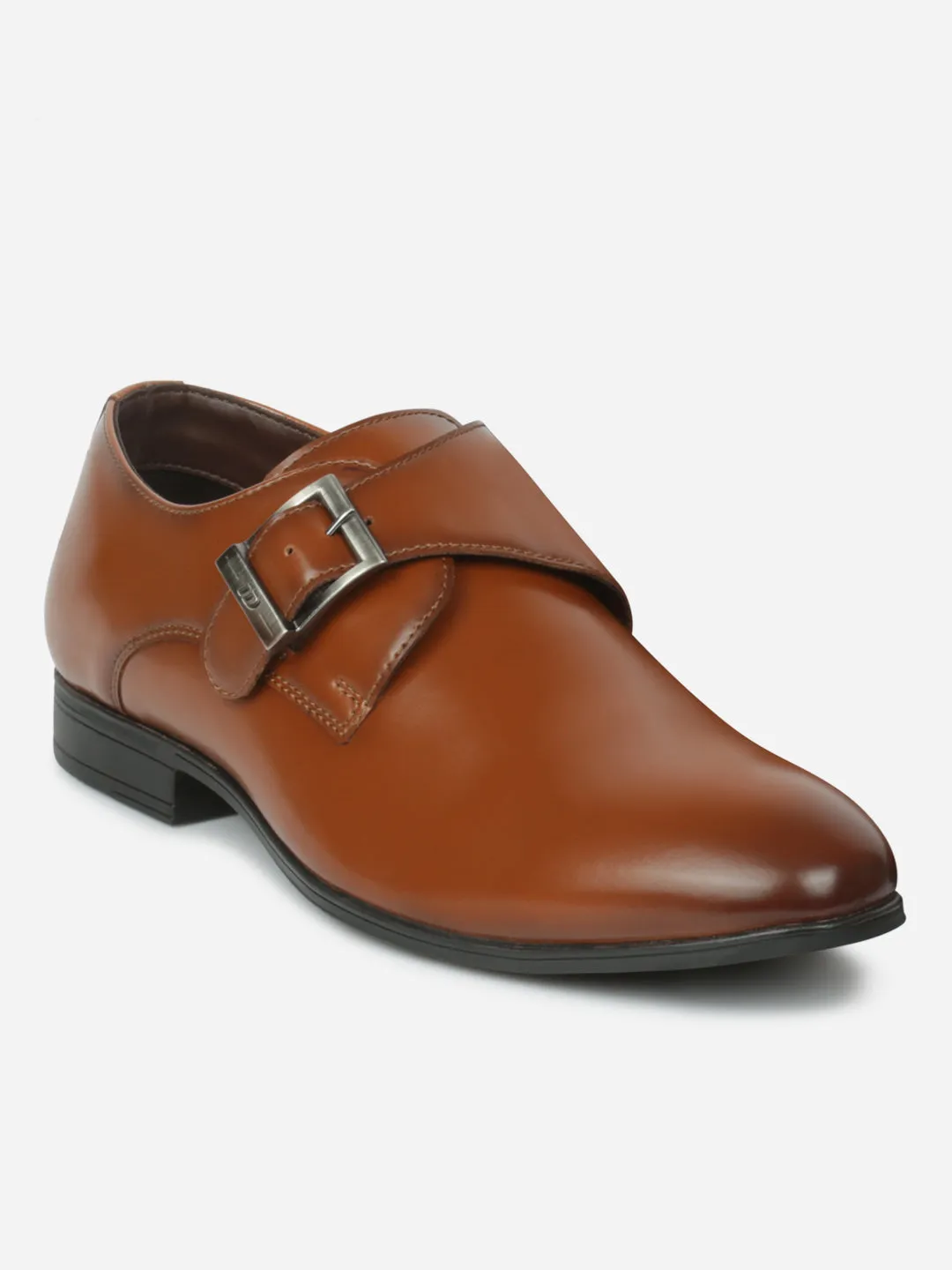 Men's Tan Round Toe Monk Formal (IX1081)