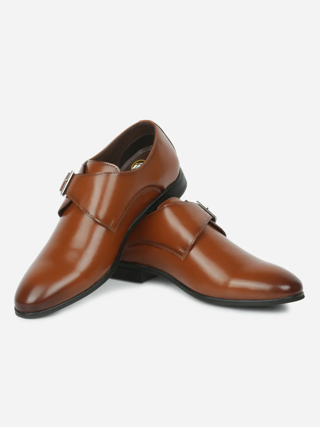 Men's Tan Round Toe Monk Formal (IX1081)