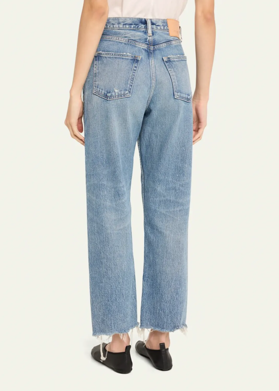 Moussy Mabel Wide Straight in Blue