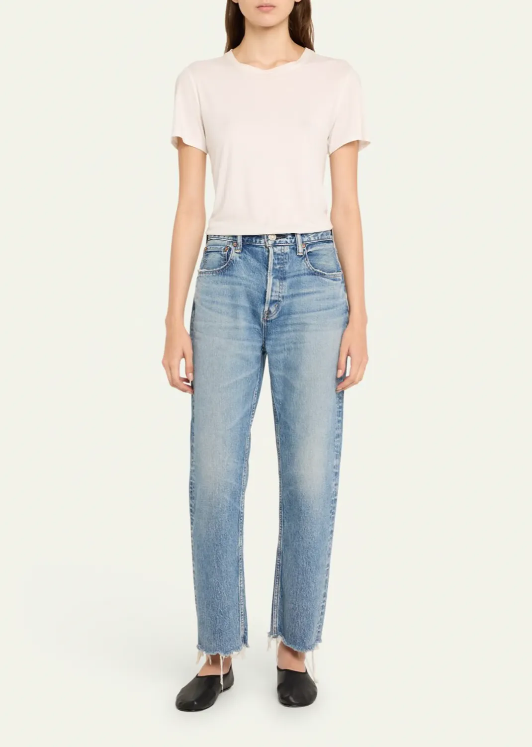 Moussy Mabel Wide Straight in Blue