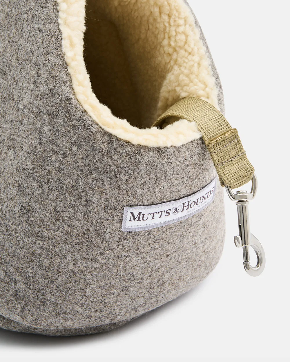 Mutts & Hounds Grey Tweed Dog Carrier