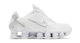 NIKE SHOX TL WHITE METALLIC SILVER MAX ORANGE (WOMEN'S)