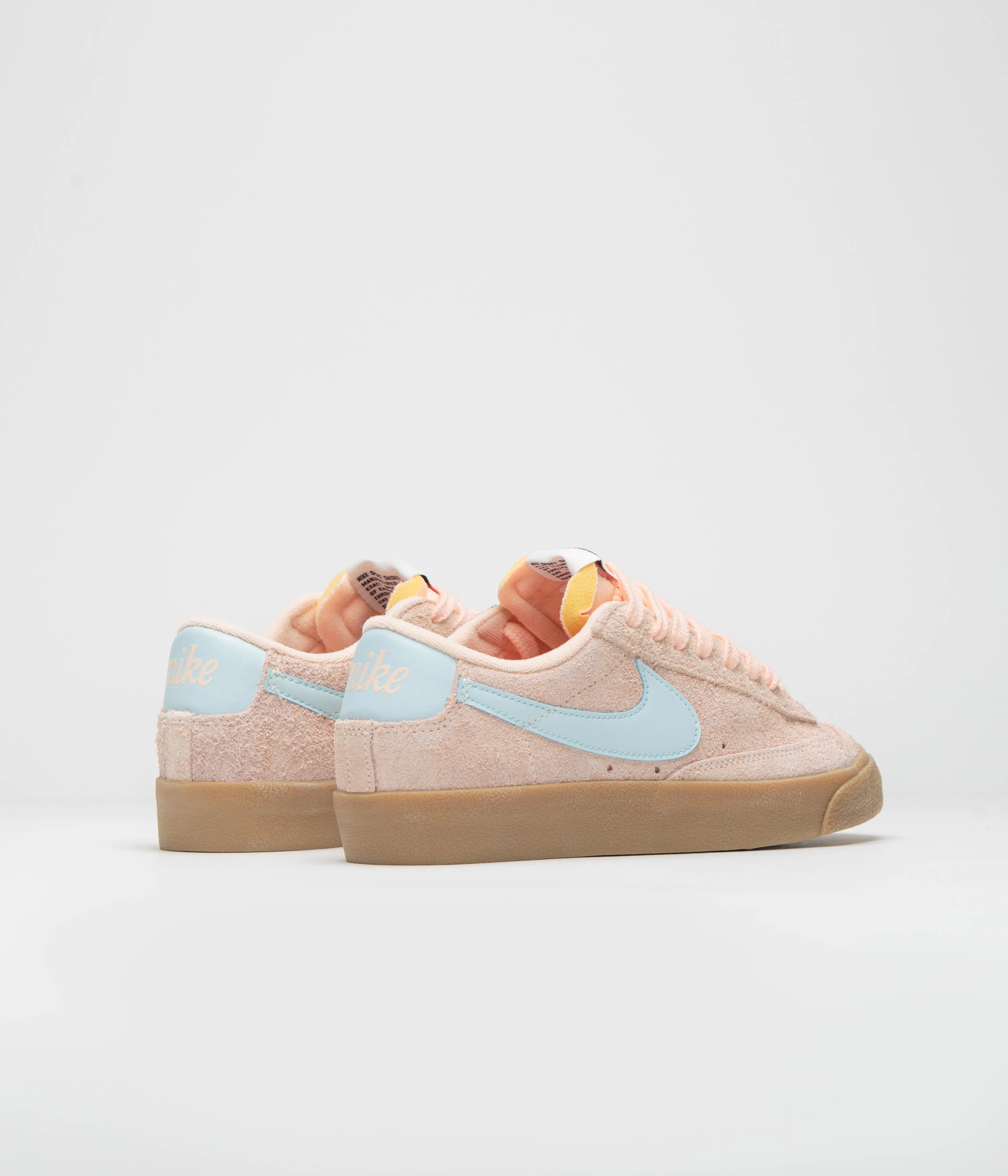 Nike Womens Blazer Low '77 Vintage Shoes - Crimson Tint / Glacier Blue