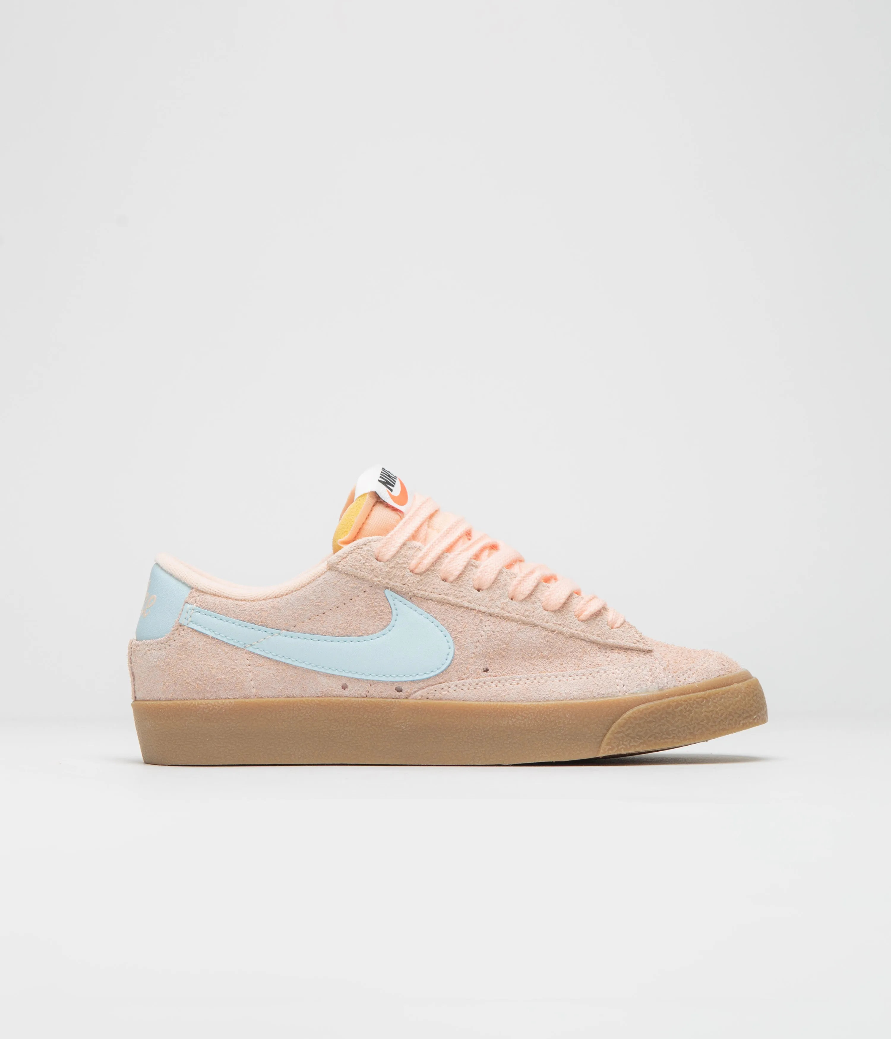 Nike Womens Blazer Low '77 Vintage Shoes - Crimson Tint / Glacier Blue