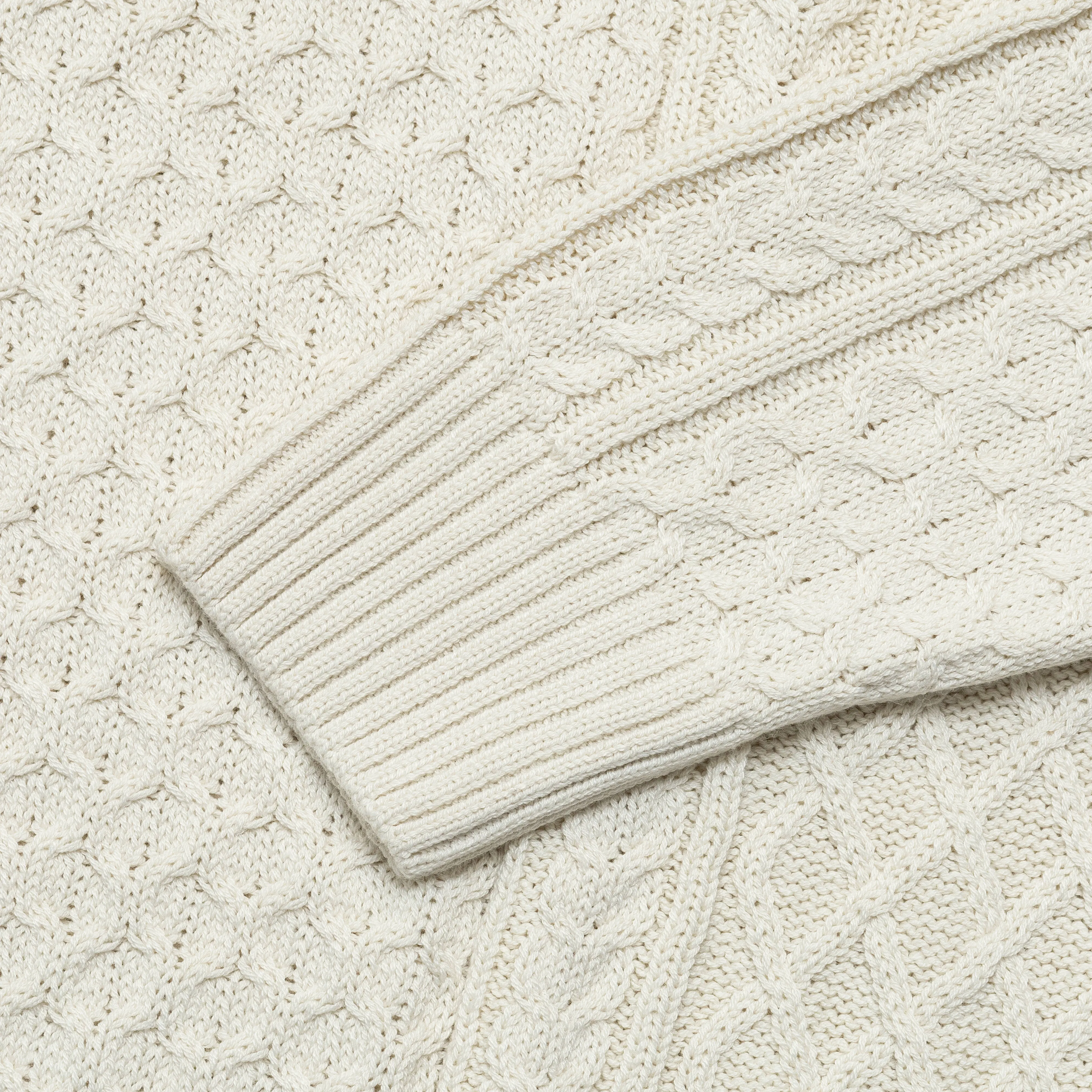 NikeLab Cable Knit Turtleneck Sweater - Light Bone