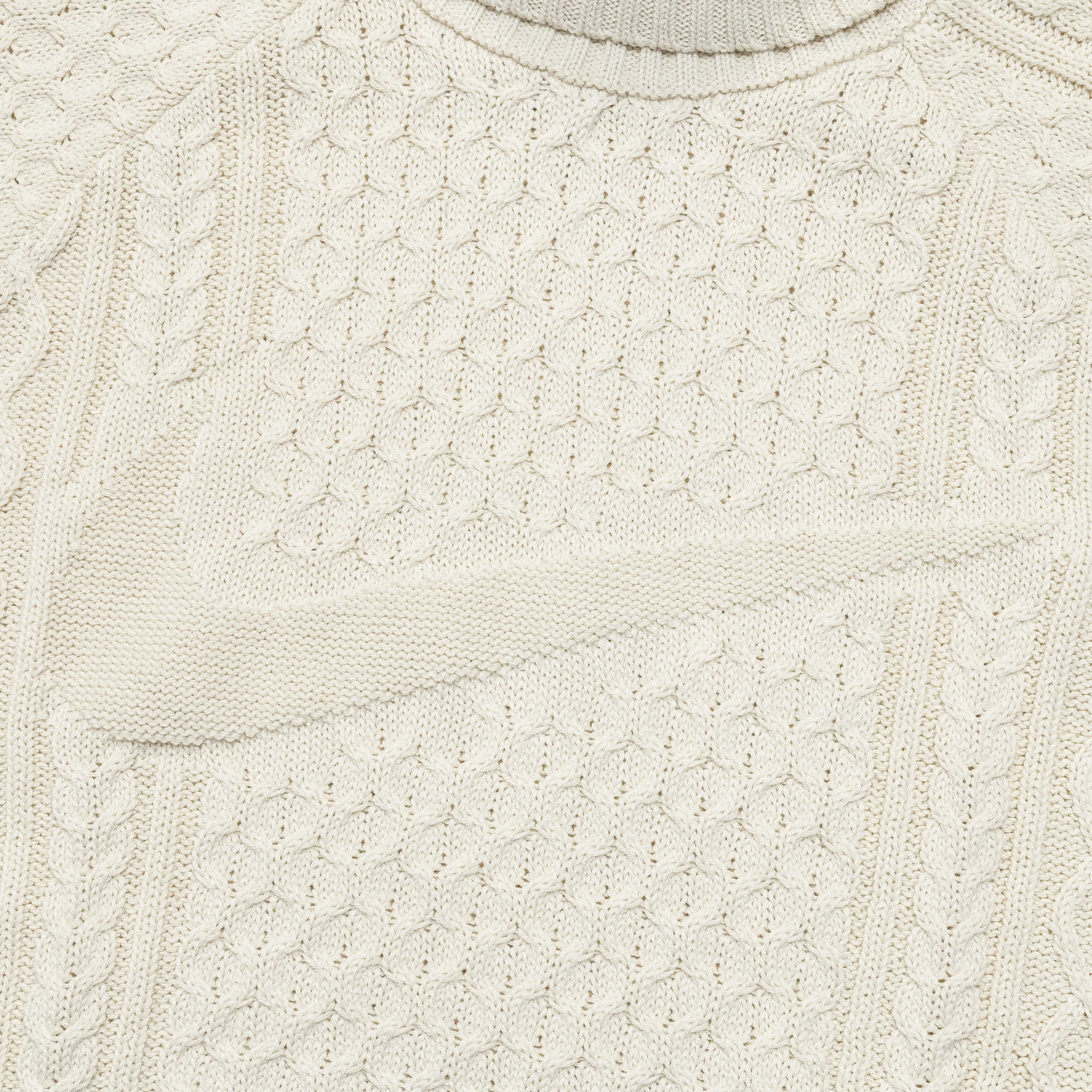 NikeLab Cable Knit Turtleneck Sweater - Light Bone