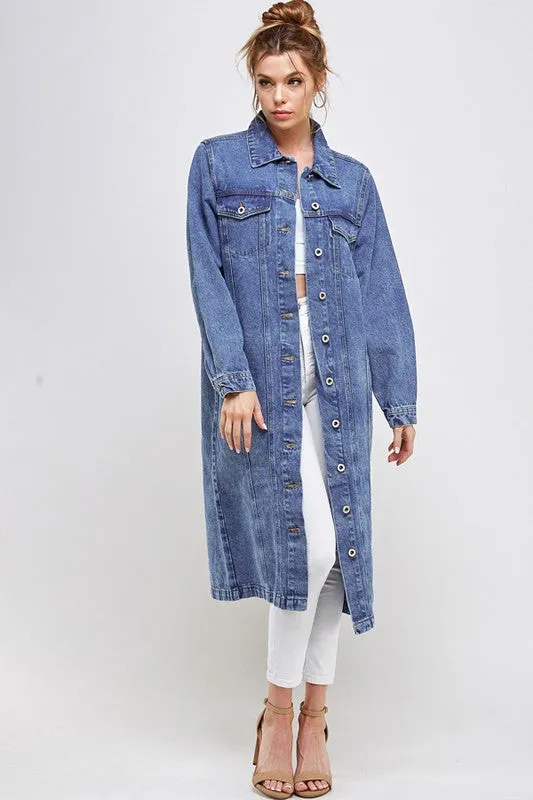 NON-STRETCH THIRD QUARTER DENIM JACKET