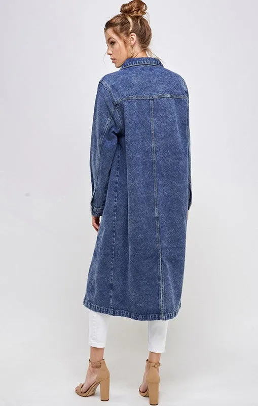 NON-STRETCH THIRD QUARTER DENIM JACKET