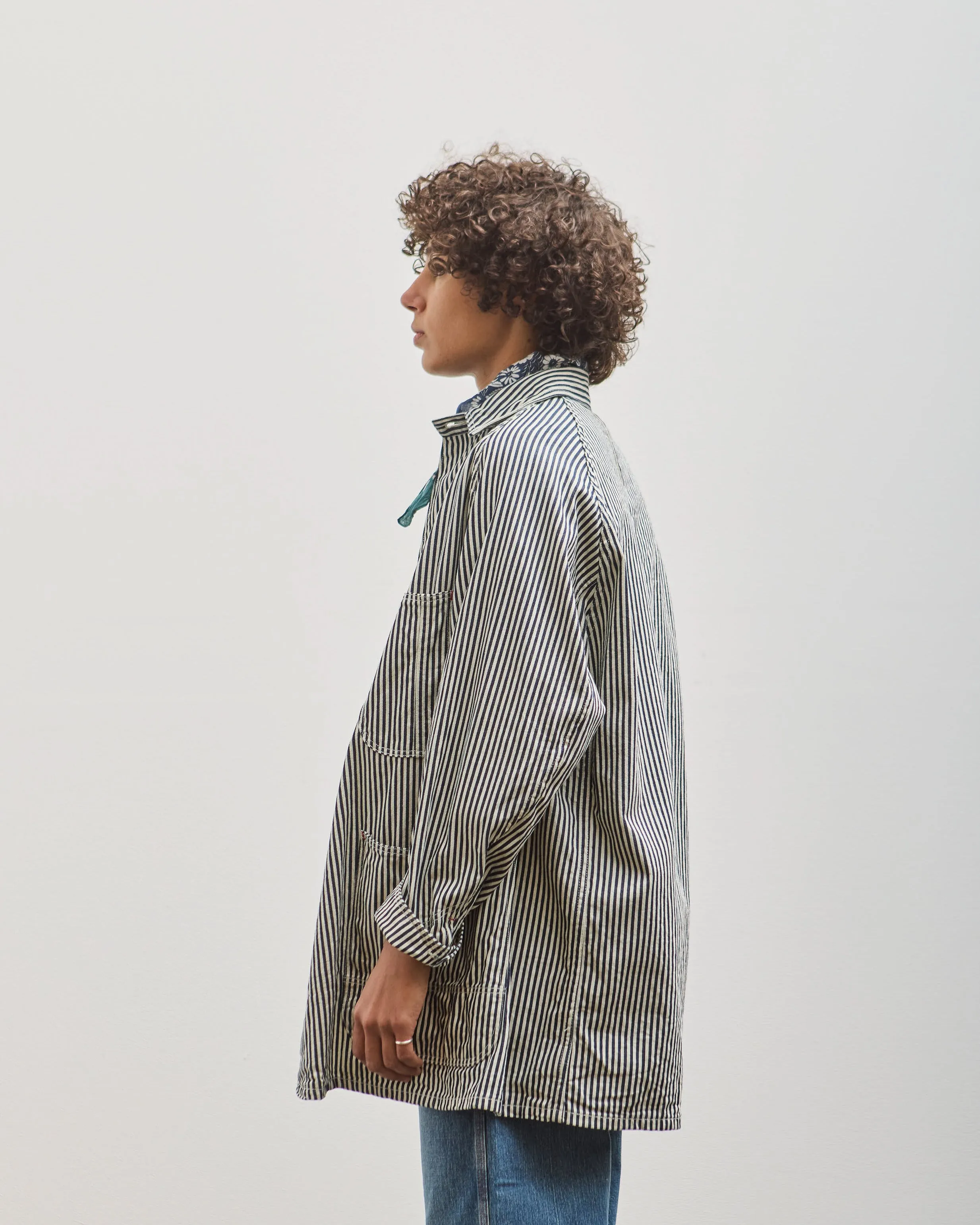 orSlow Loose Fit Coverall, Hickory Stripe