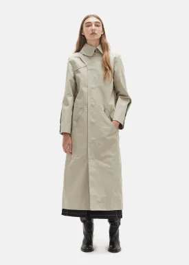 Ovular Cutout Trench Coat