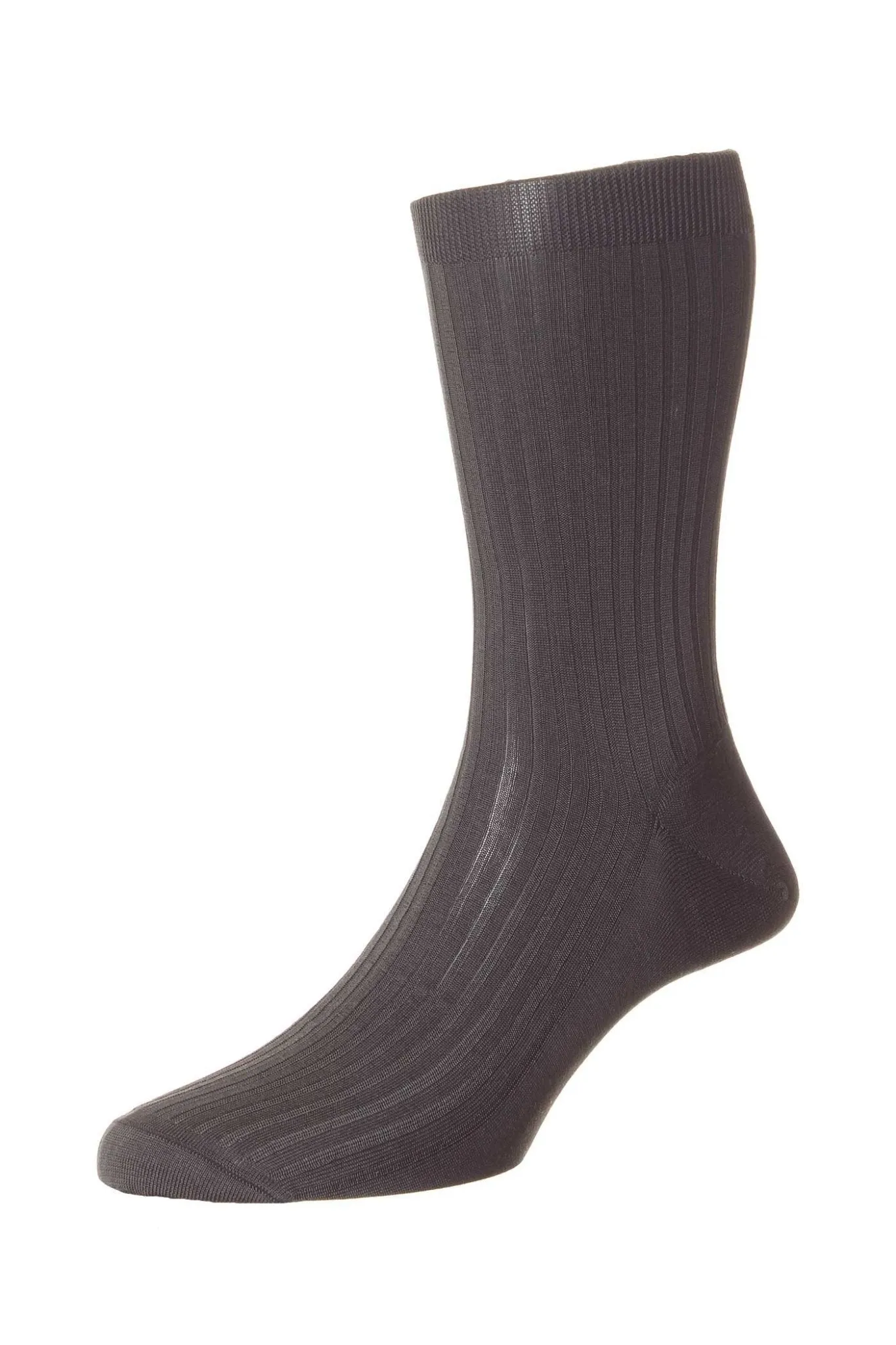 PANTHERELLA Pure Cotton Rib Sock NAVY