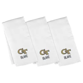 Personalized Georgia Tech Yellow Jackets 3-Pack Burp Cloths