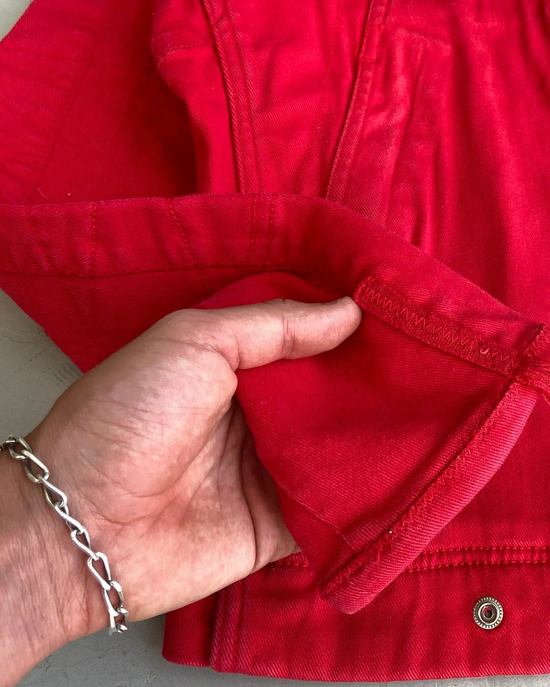 PRADA SPORT 2000'S RED COTTON JACKET - S/M