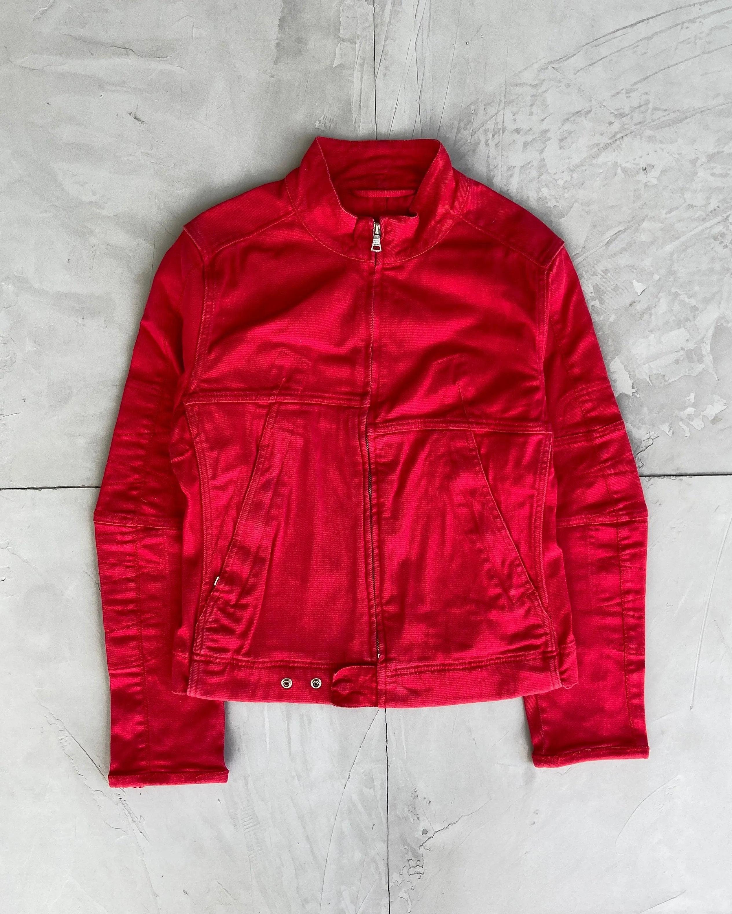 PRADA SPORT 2000'S RED COTTON JACKET - S/M