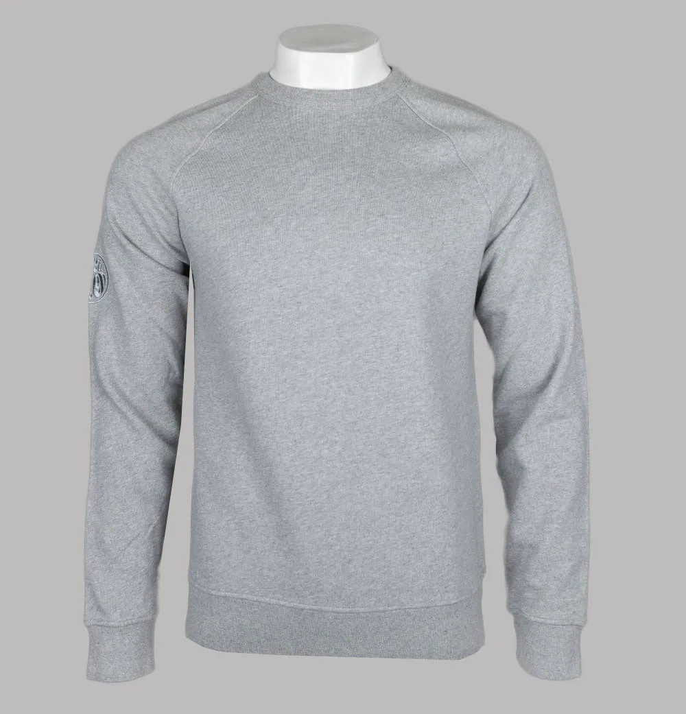 Pretty Green Standards Crew Sweatshirt Grey Marl