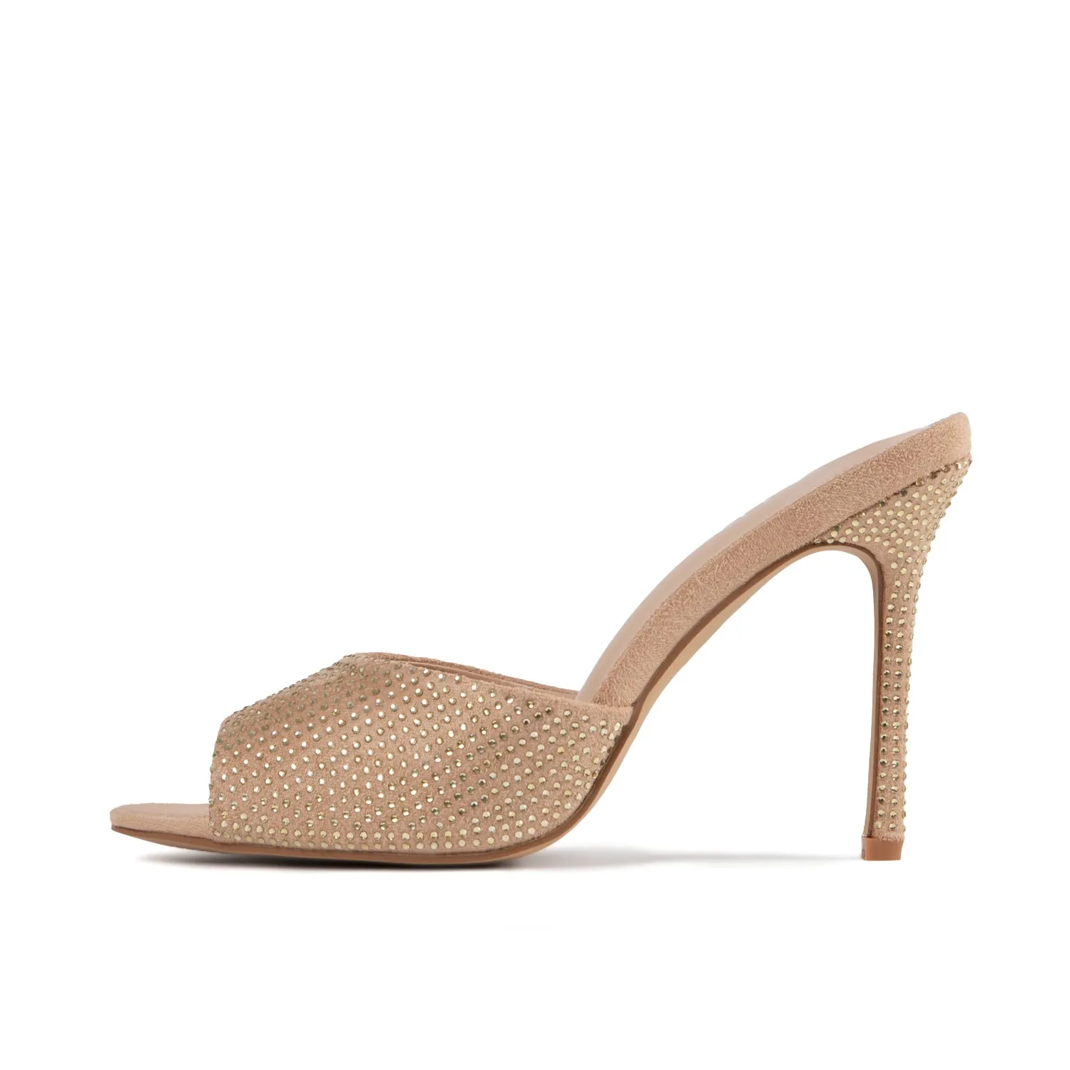 RAID Aamirah Heeled Mule in Nude