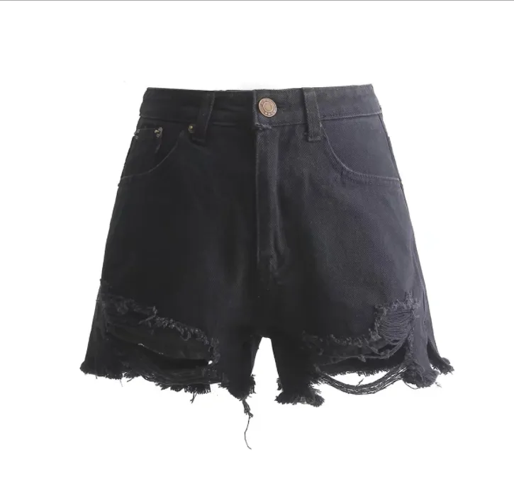 Ripped Jeans Shorts