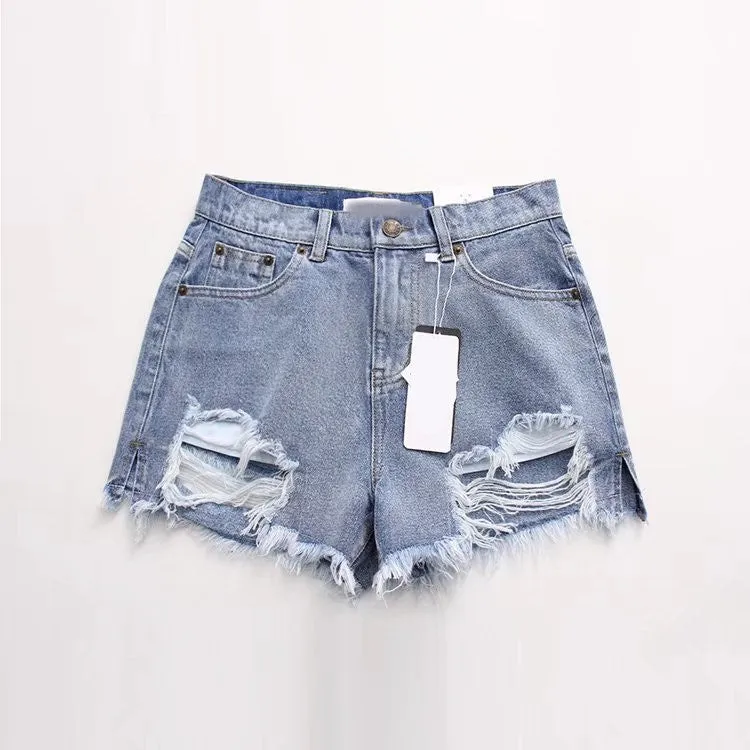 Ripped Jeans Shorts