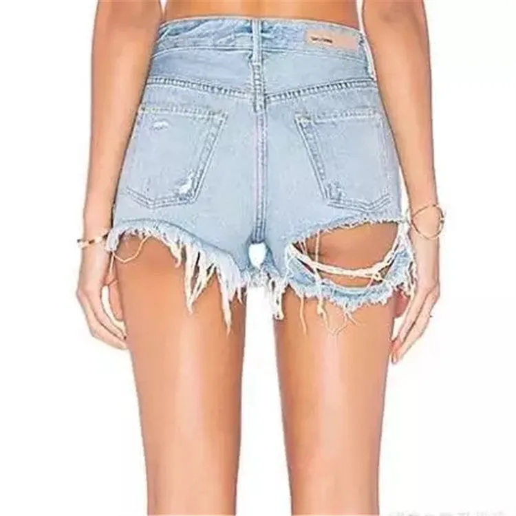 Ripped Jeans Shorts