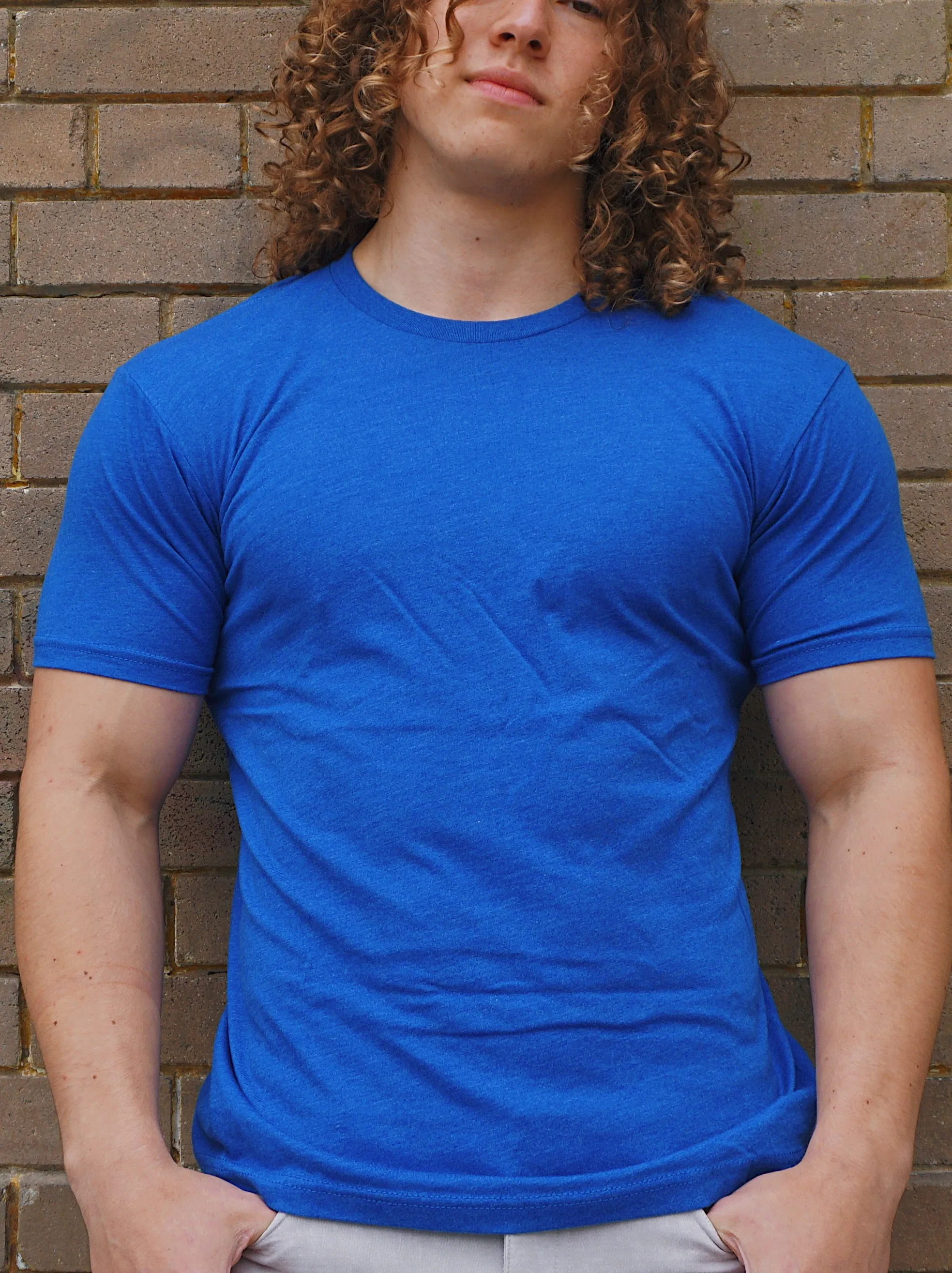 ROLO BASIC CREW NECK T-SHIRT - ROYAL