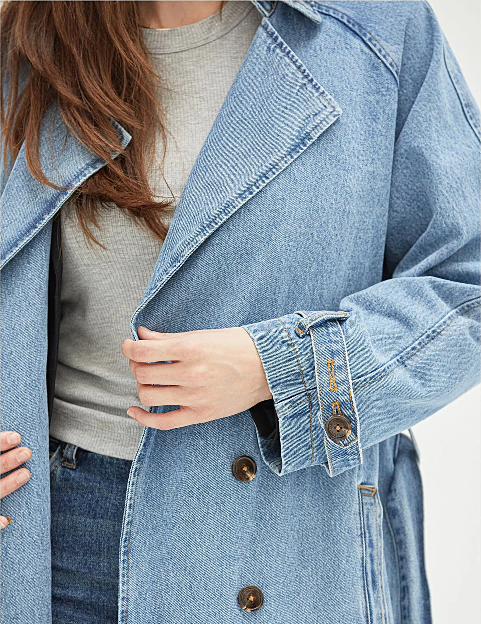 Ryland Denim Trench Coat