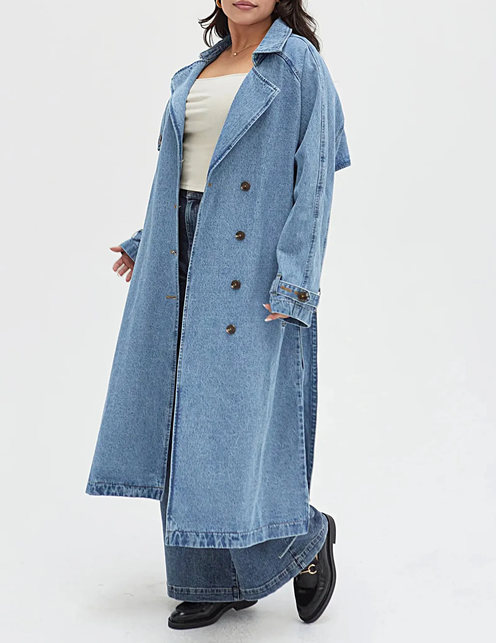 Ryland Denim Trench Coat