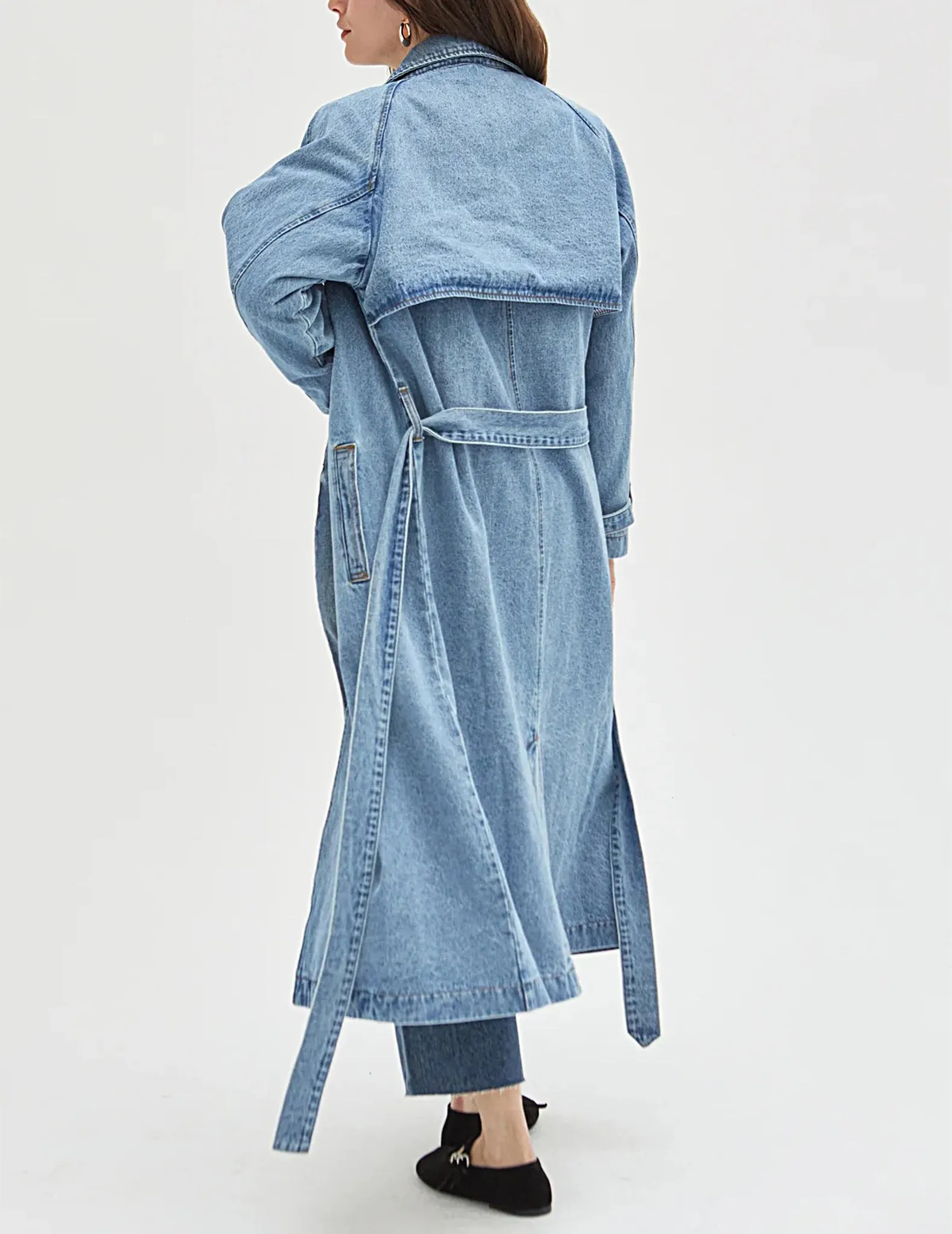 Ryland Denim Trench Coat