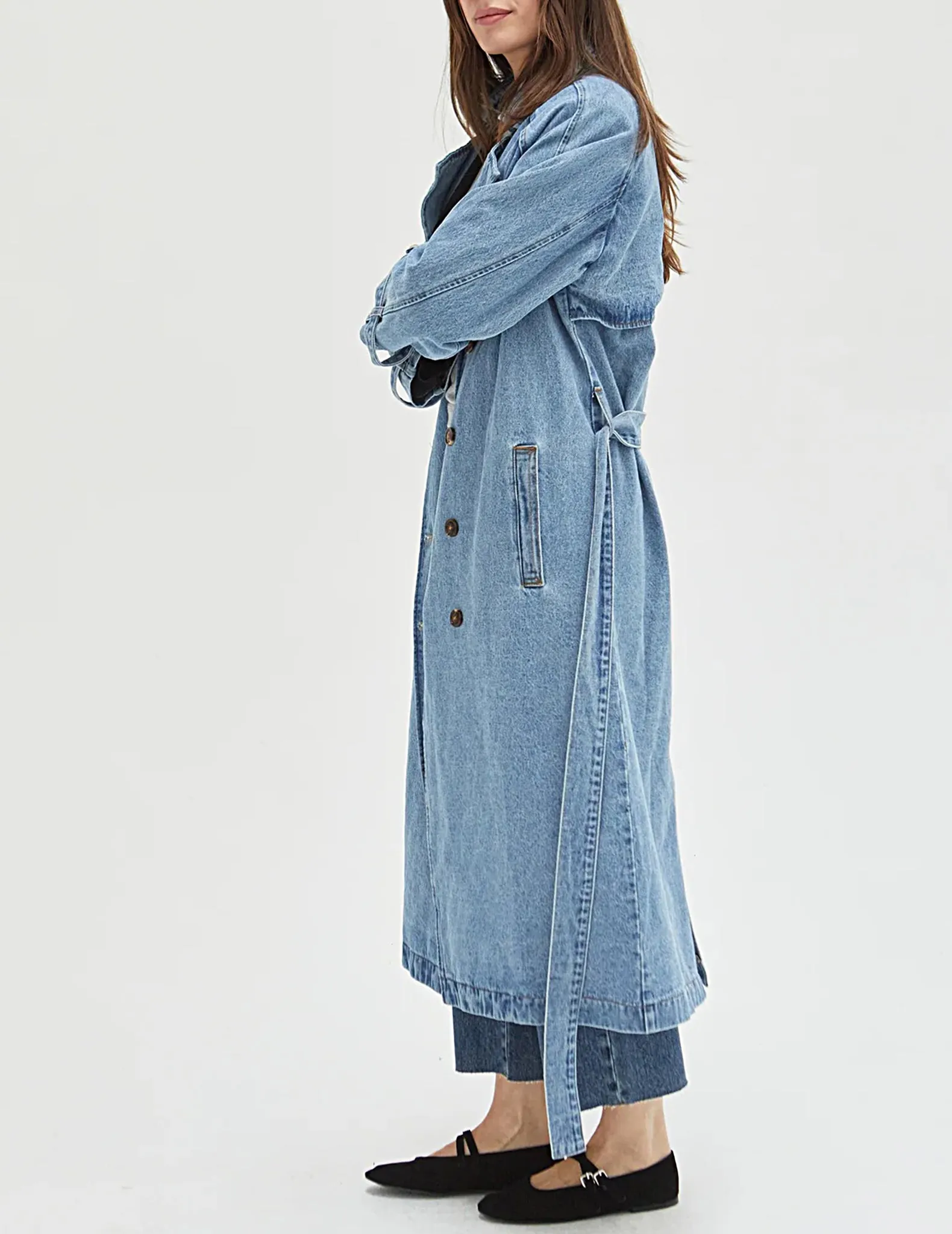 Ryland Denim Trench Coat