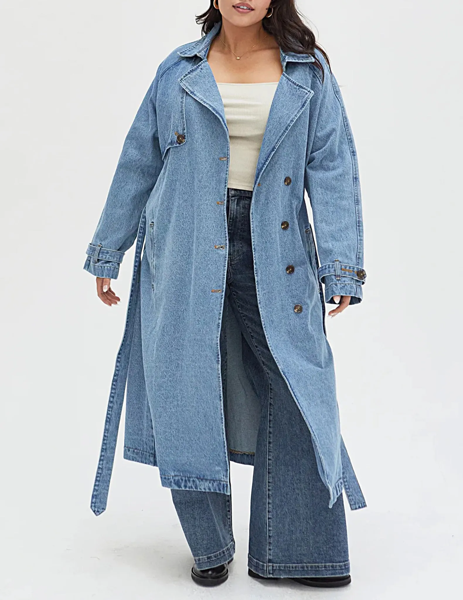 Ryland Denim Trench Coat