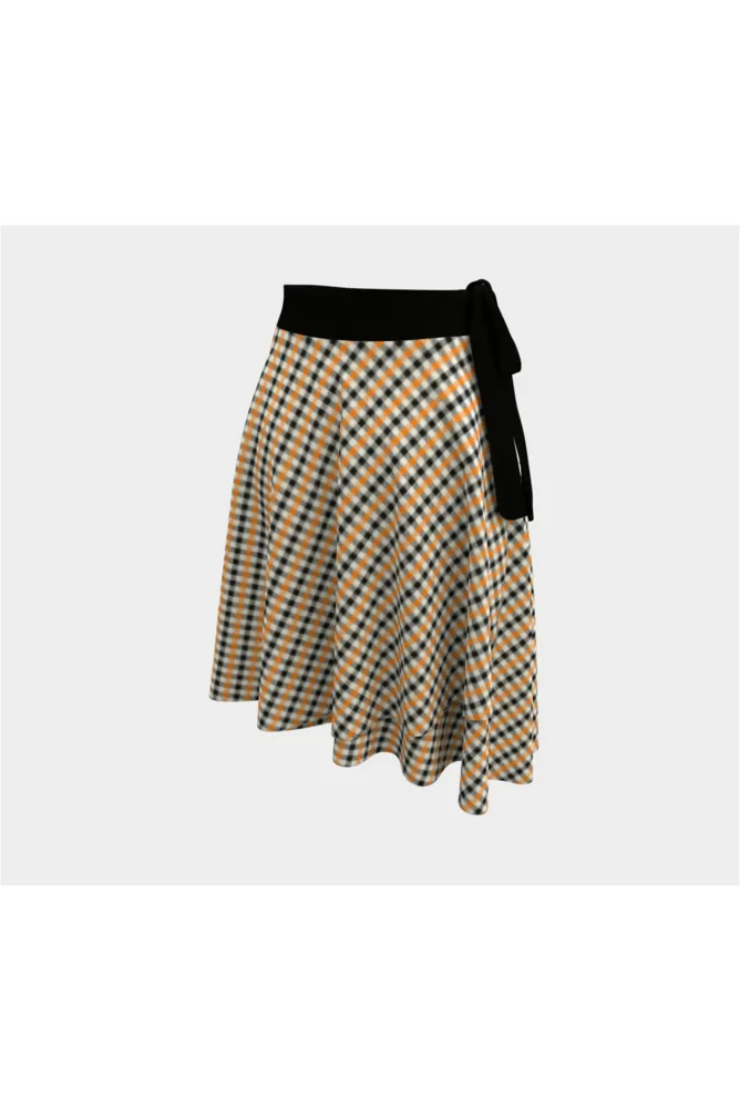 Shepherd's Check Wrap Skirt