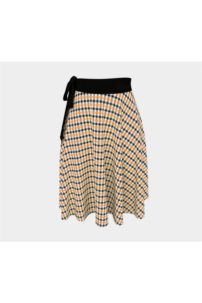 Shepherd's Check Wrap Skirt