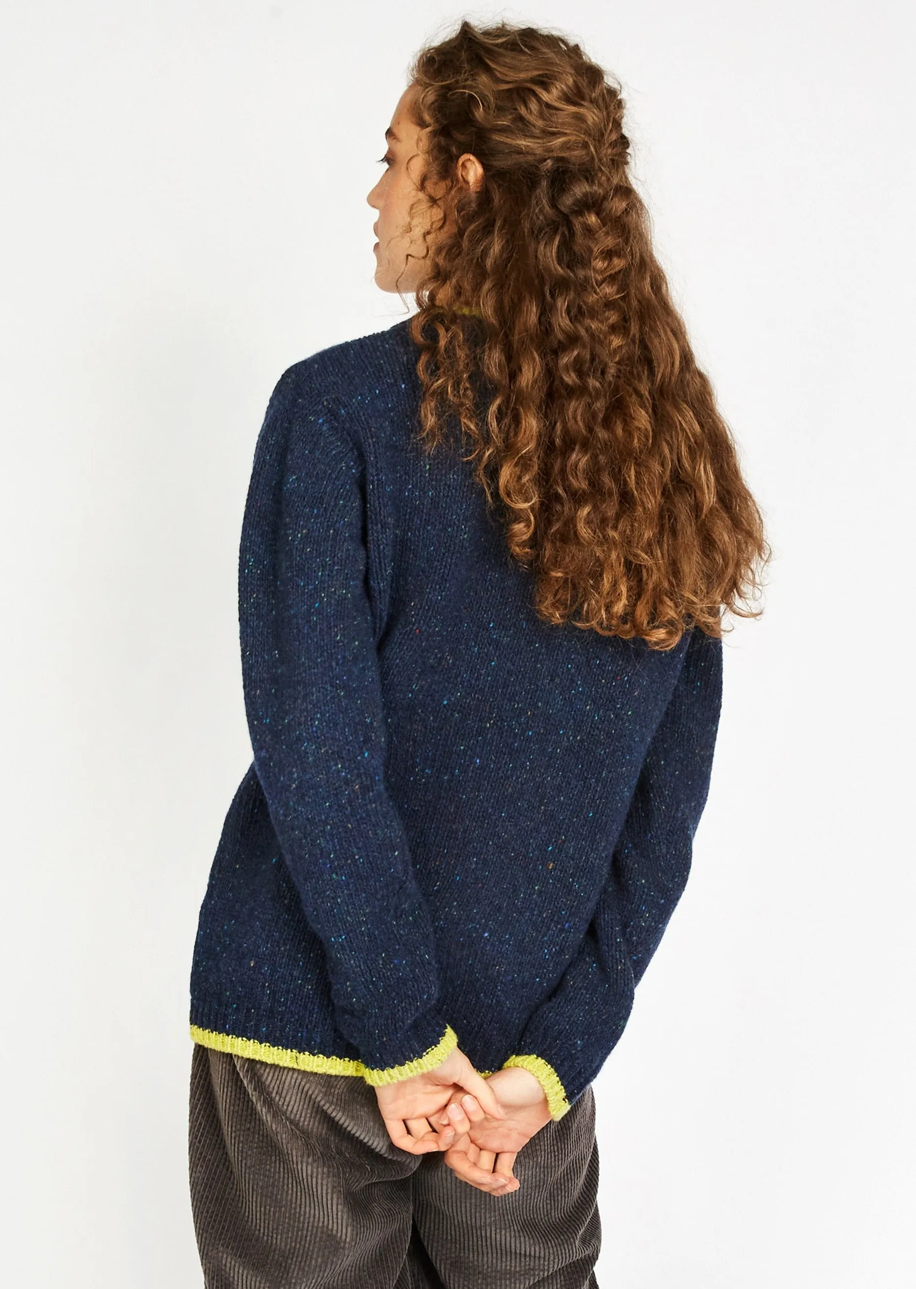 Slaney Crew Neck Sweater | Rich Navy