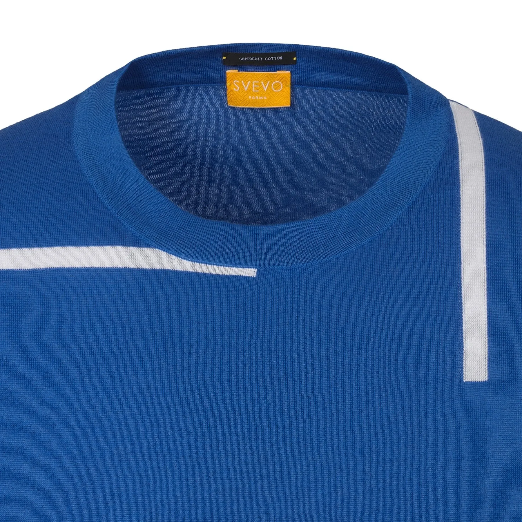 Slim-Fit Crew-Neck Blue T-Shirt