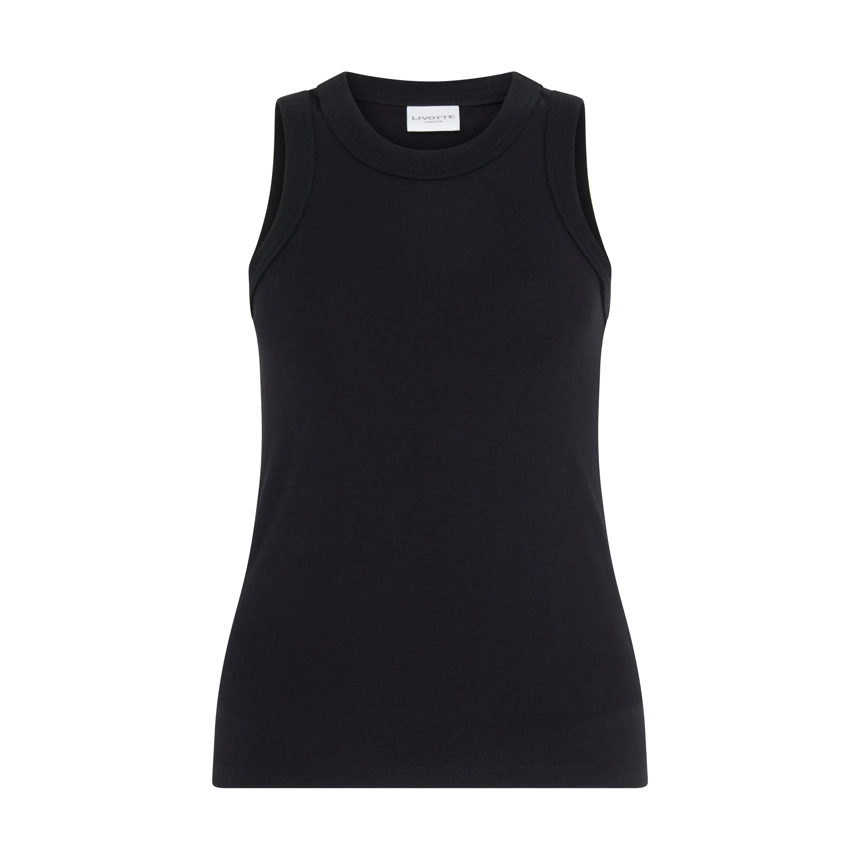 TARA-CREW NECK RACER BACK TANK TOP