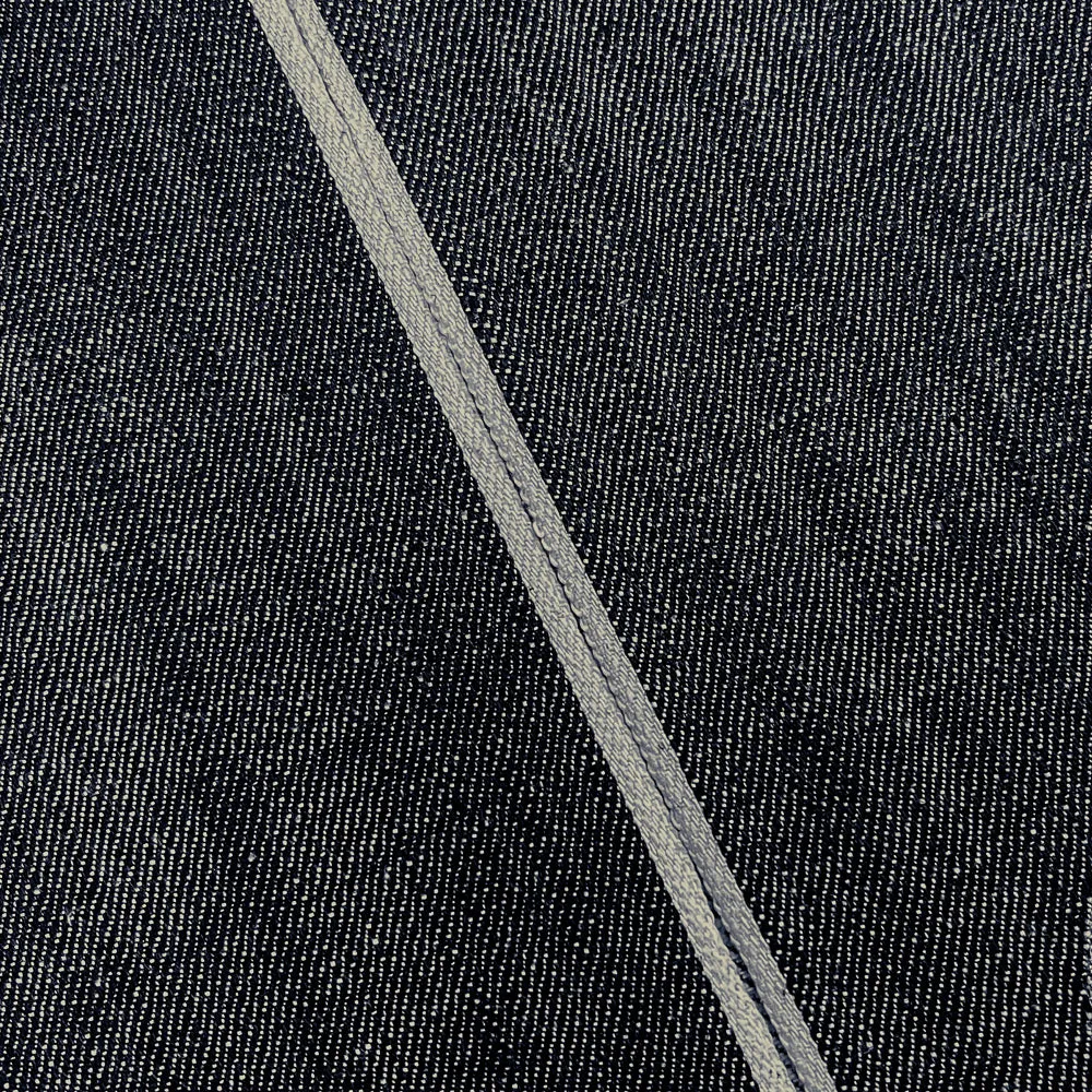 True Navy-White 12 oz. Cotton Japanese Selvedge Denim Fabric