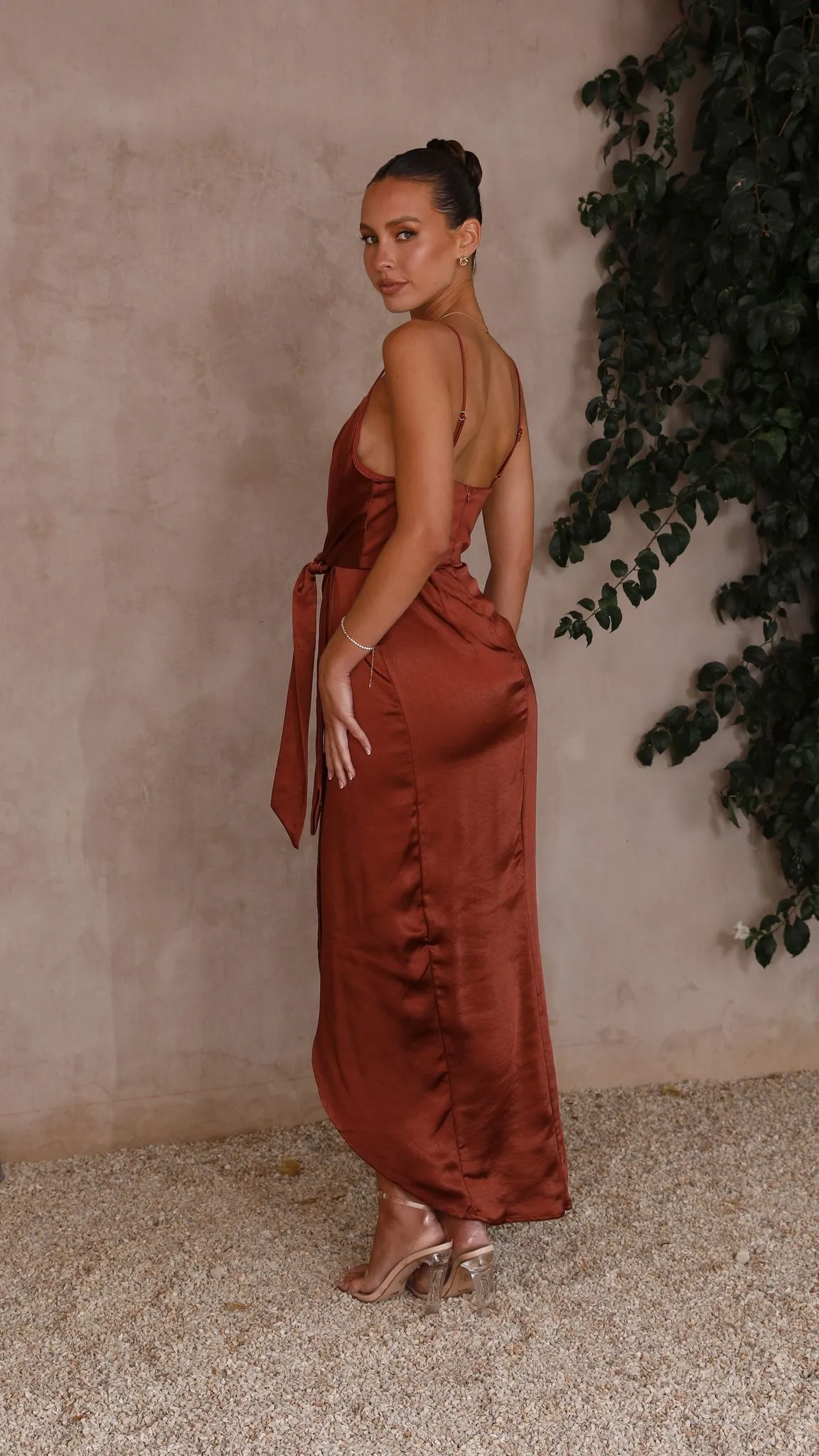 Tyra Maxi Dress - Rust