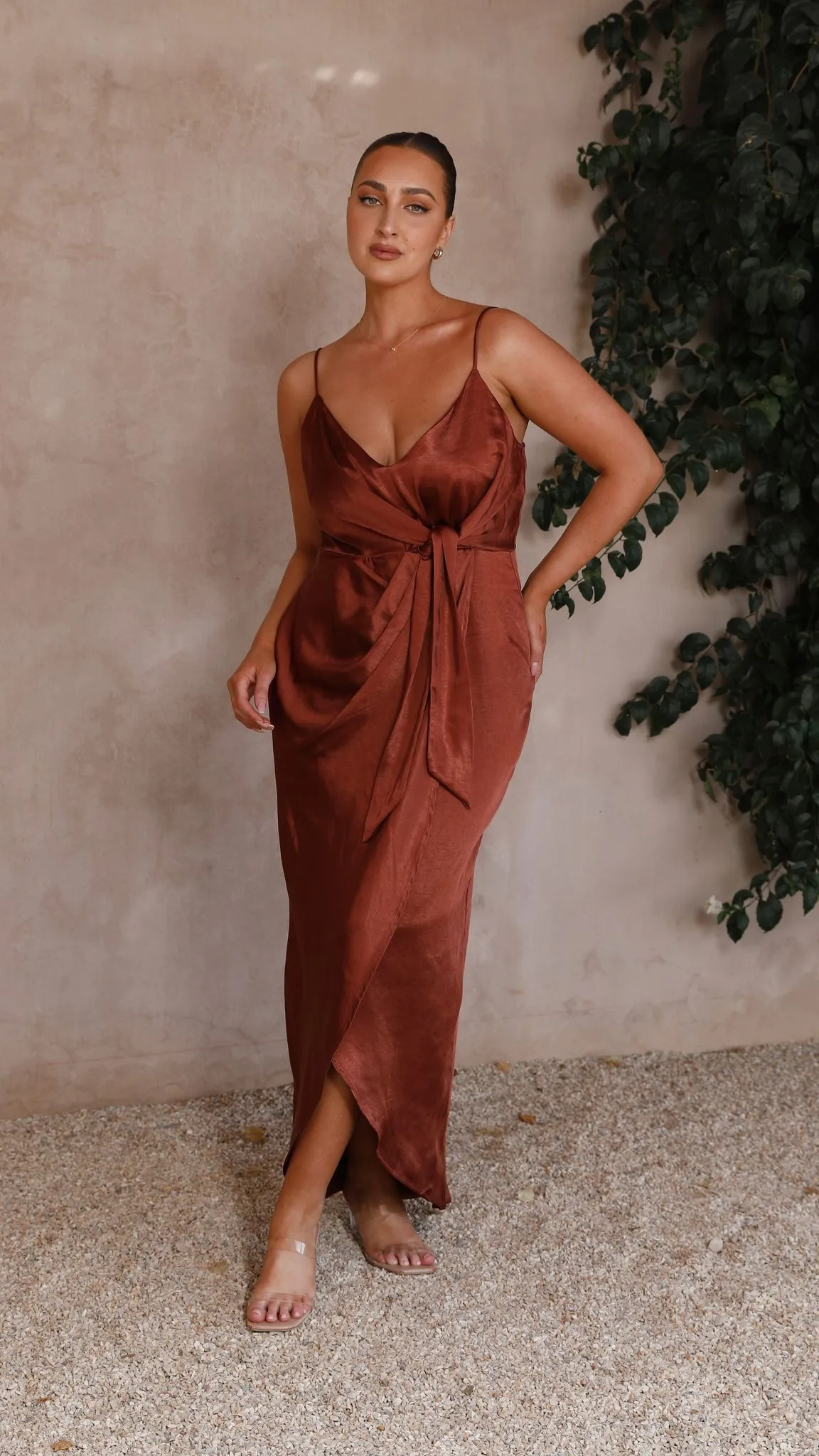 Tyra Maxi Dress - Rust