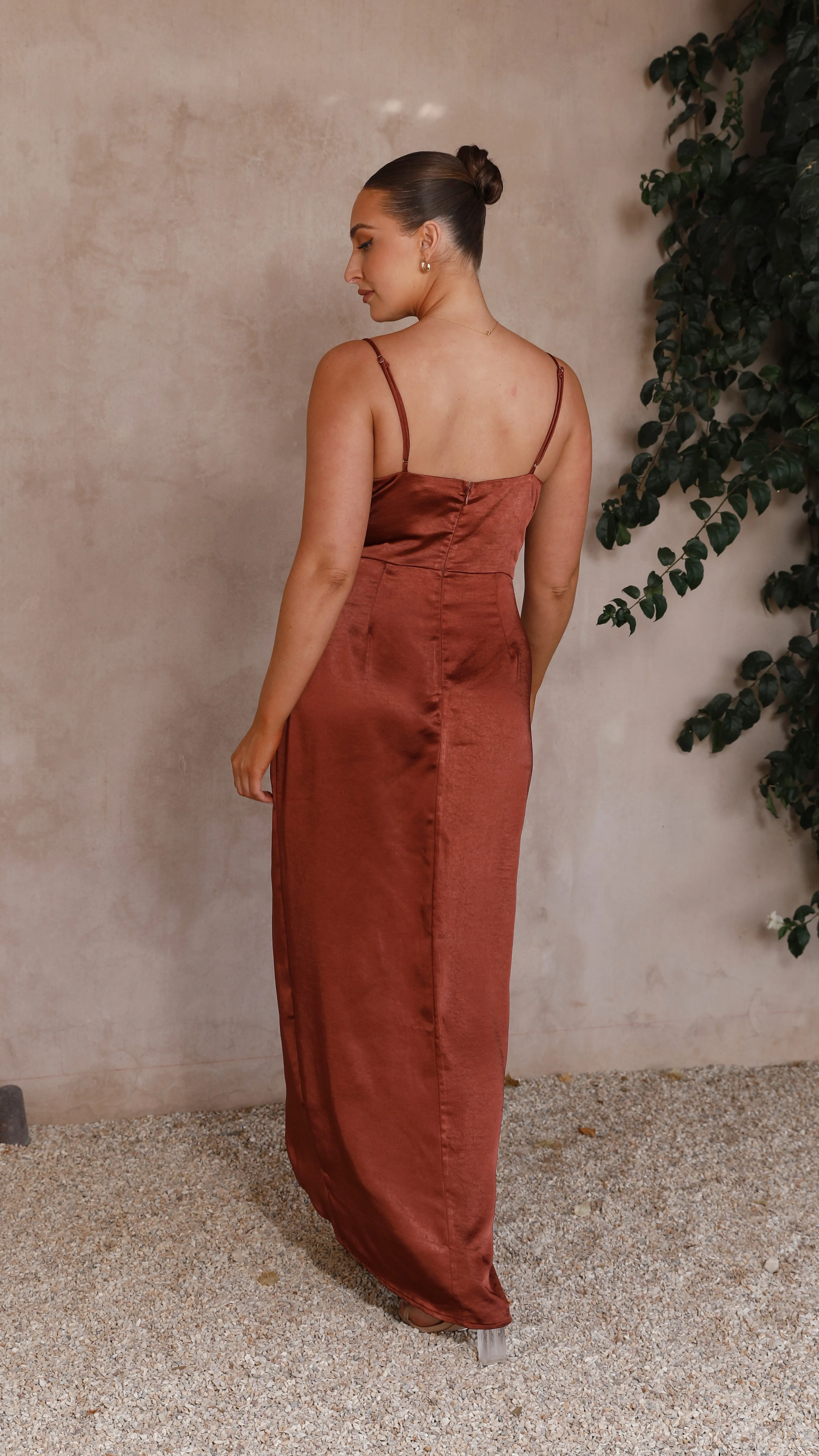 Tyra Maxi Dress - Rust