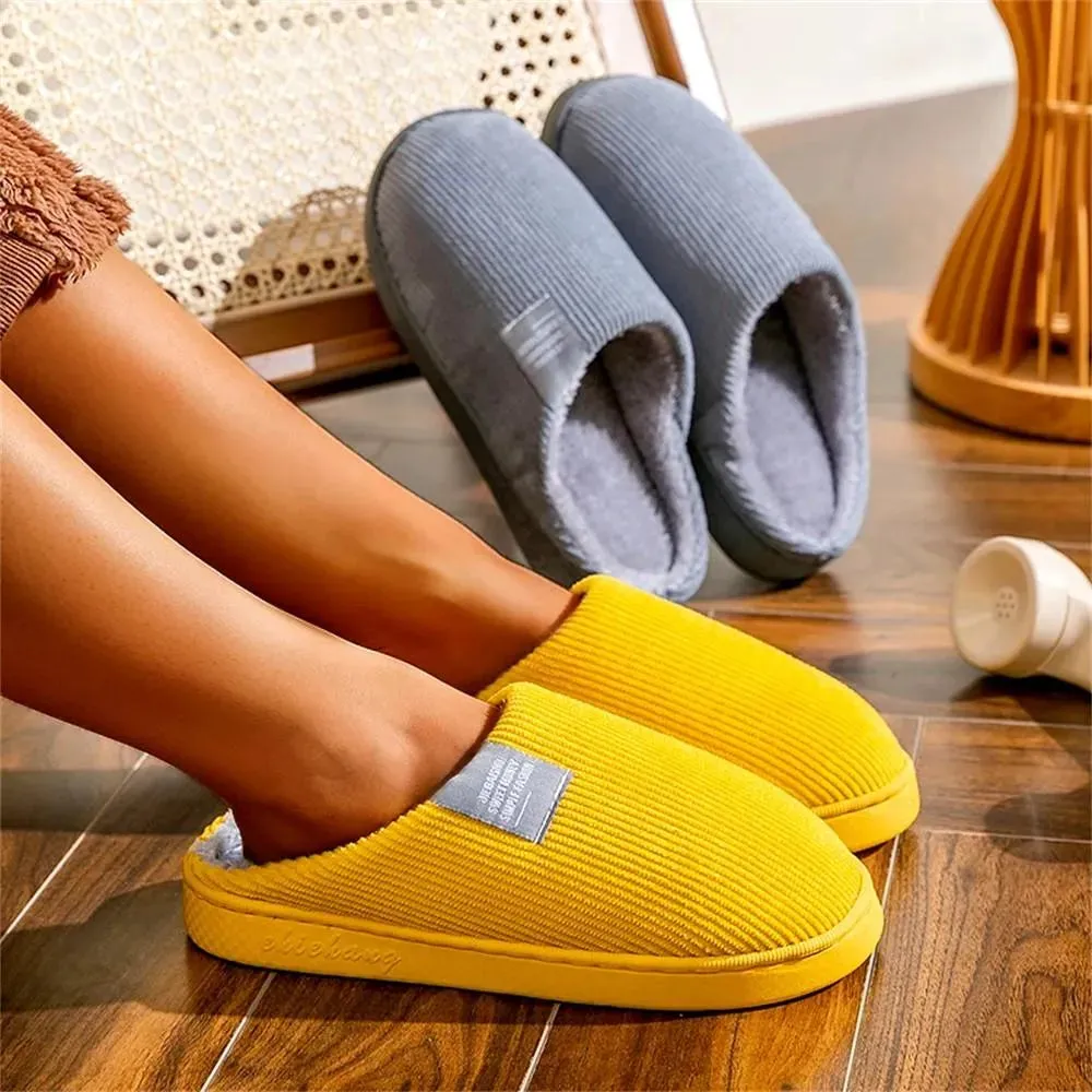 Unisex Solid Winter Slipper with Soft Cotton