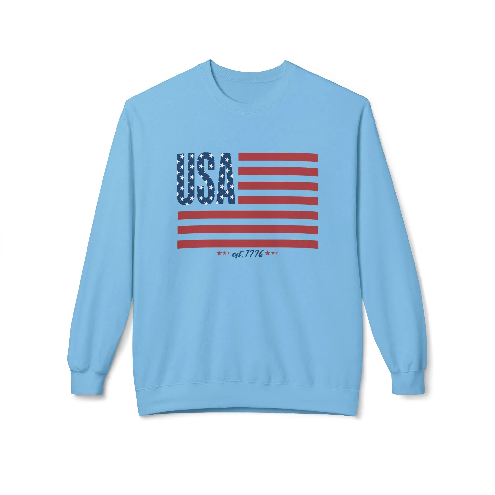 USA Flag Lightweight Sweatshirt