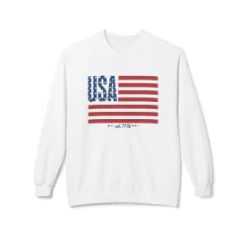 USA Flag Lightweight Sweatshirt