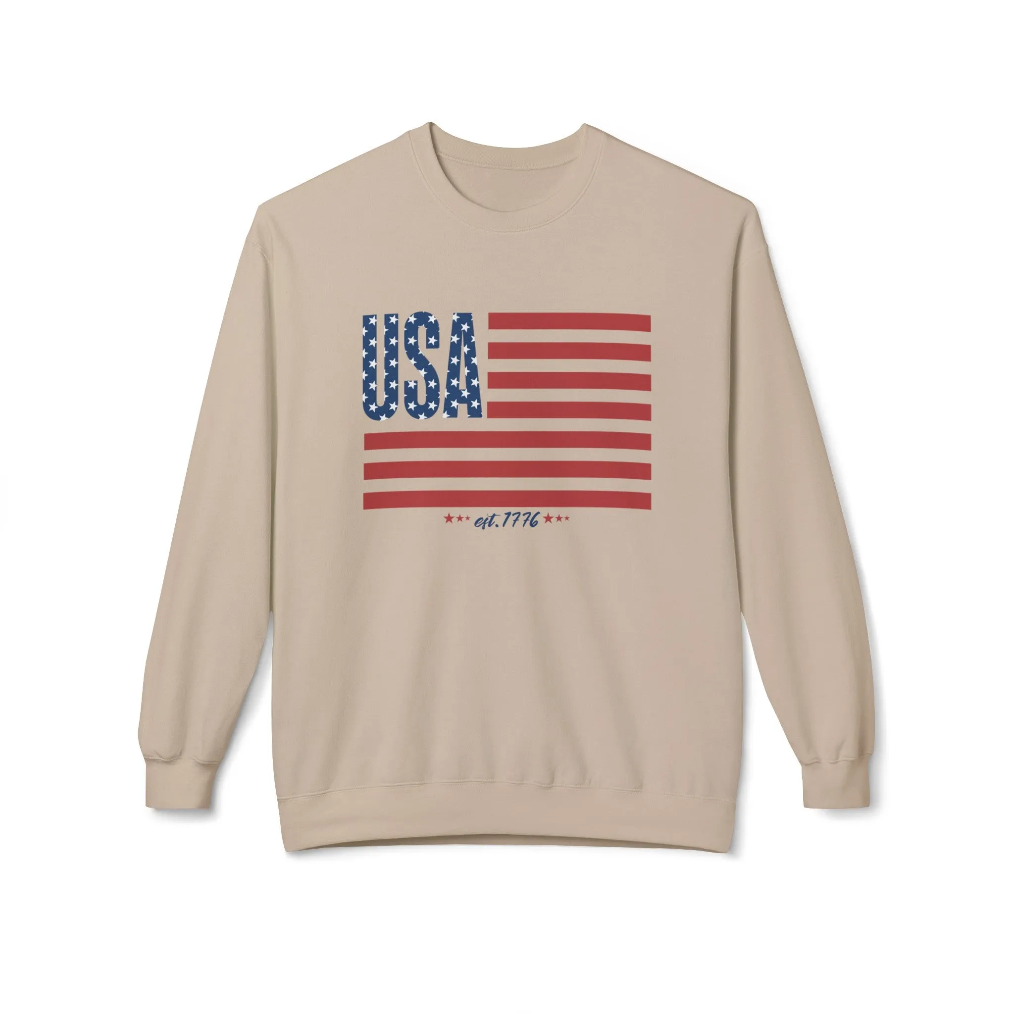 USA Flag Lightweight Sweatshirt