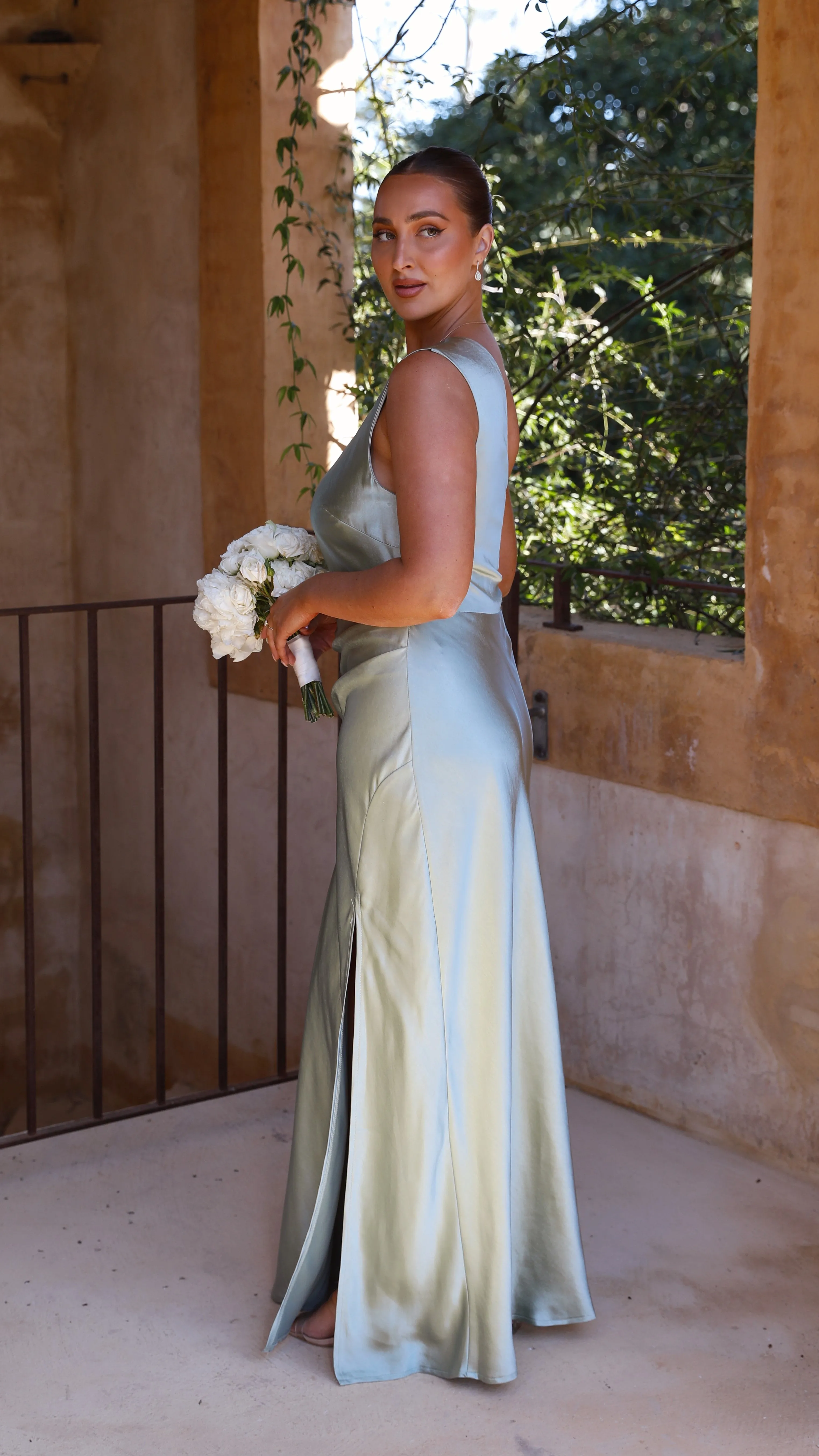 Victoria Maxi Dress - Sage