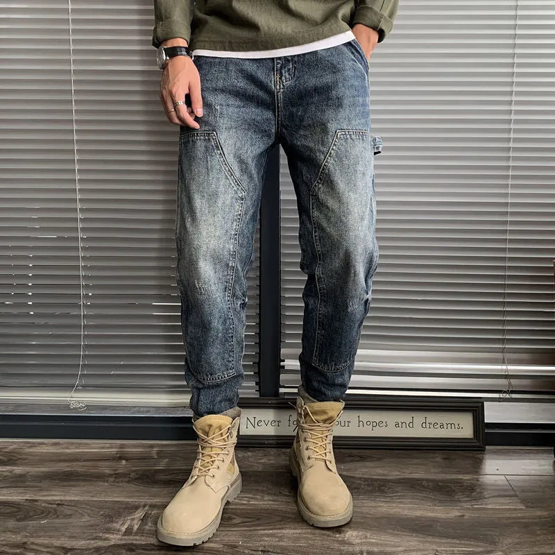 West Louis™ Fashion Harem Straight Cargo Jeans