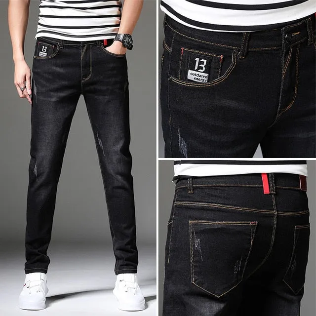 West Louis™ Slim Fit Skinny Denim Stretch Jeans