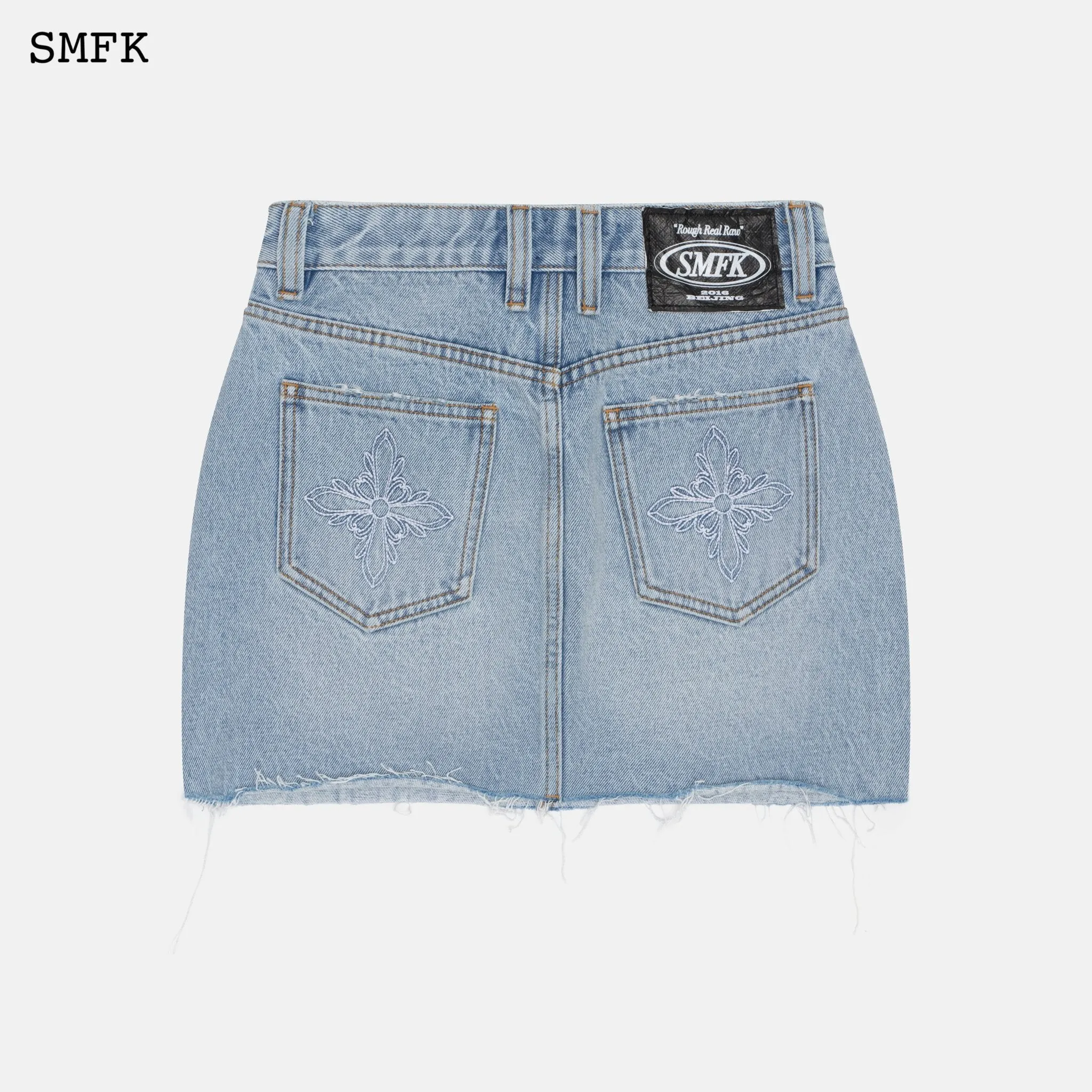 Wilderness Wandering Blue Jeans Short Skirt