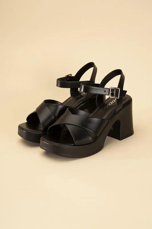 Womens Shoes Criss Cross Sandals Heels